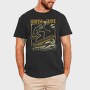 Surfing Grave Skeleton, Tricou Barbati (Unisex)