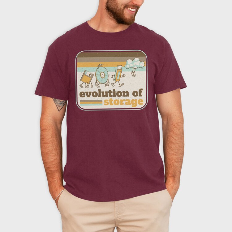 Evolution of Storage Vintage, Tricou Barbati (Unisex)