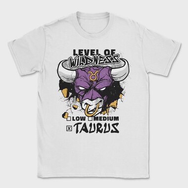 Level Of Wildness Taurus, Tricou Barbati (Unisex)