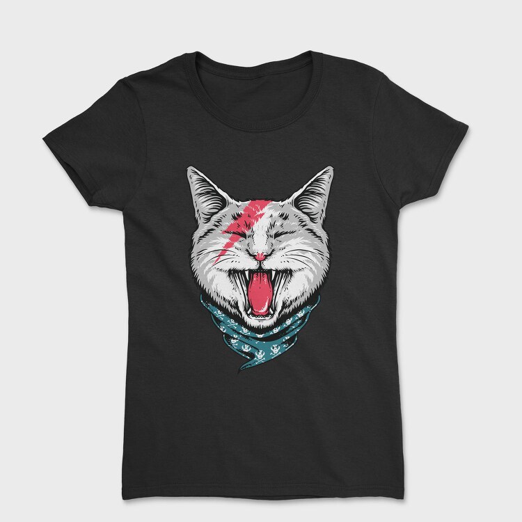 Skull Bandit Cat, Tricou Femei