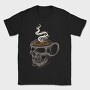 Skull Coffee Steamer, Tricou Barbati (Unisex)