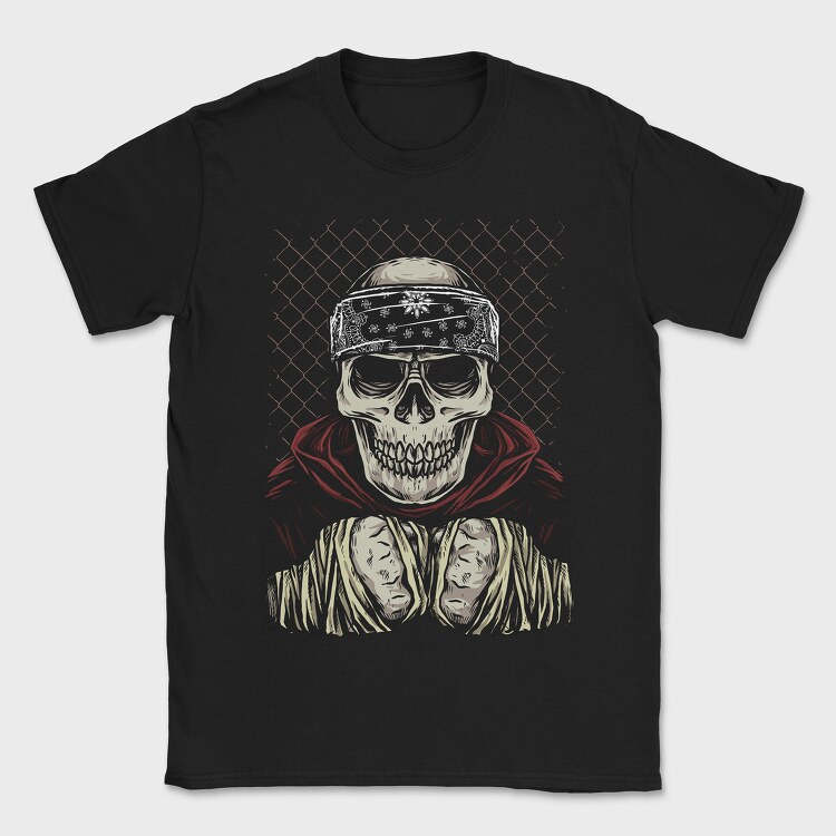 Skull Bandana Fence, Tricou Barbati (Unisex)