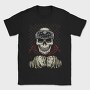 Skull Bandana Fence, Tricou Barbati (Unisex)