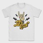 Rock On Hand Sign, Tricou Barbati (Unisex)