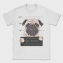 Pug Mugshot, Tricou Barbati (Unisex)