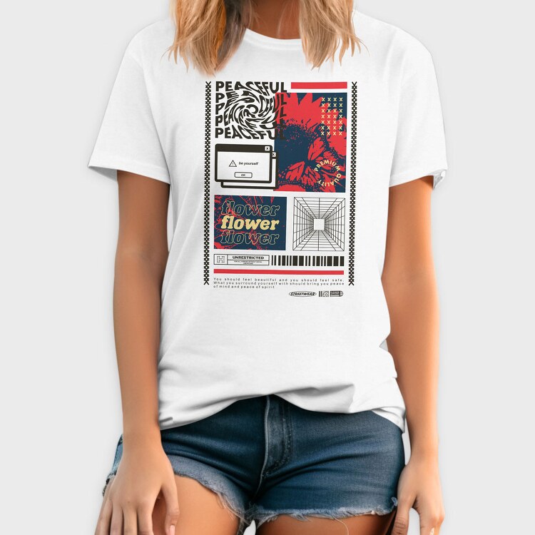 Peaceful 1, Tricou Barbati (Unisex)