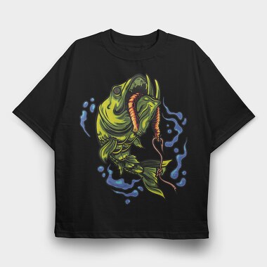 Fishy Splash, Tricou Oversize Barbati (Unisex)