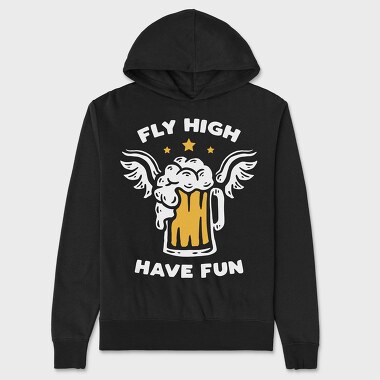 Golden Stars And H, Hanorac Oversize Barbati (Unisex)