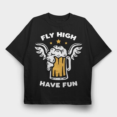 Golden Stars And H, Tricou Oversize Barbati (Unisex)