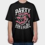 Pink Splash Vibes, Tricou Oversize Barbati (Unisex)