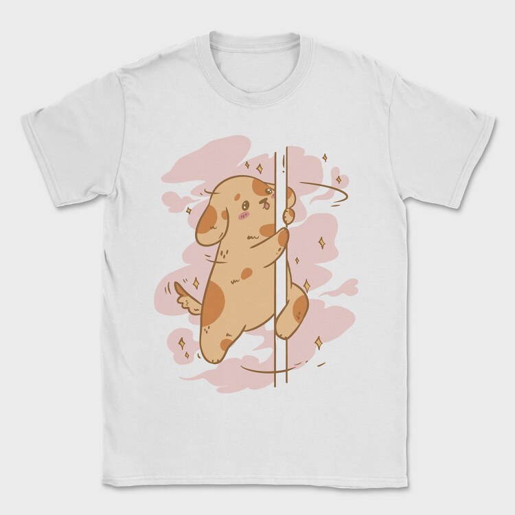 Cartoon Dog Pole Dancing, Tricou Barbati (Unisex)