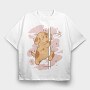 Cartoon Dog Pole Dancing, Tricou Oversize Barbati (Unisex)