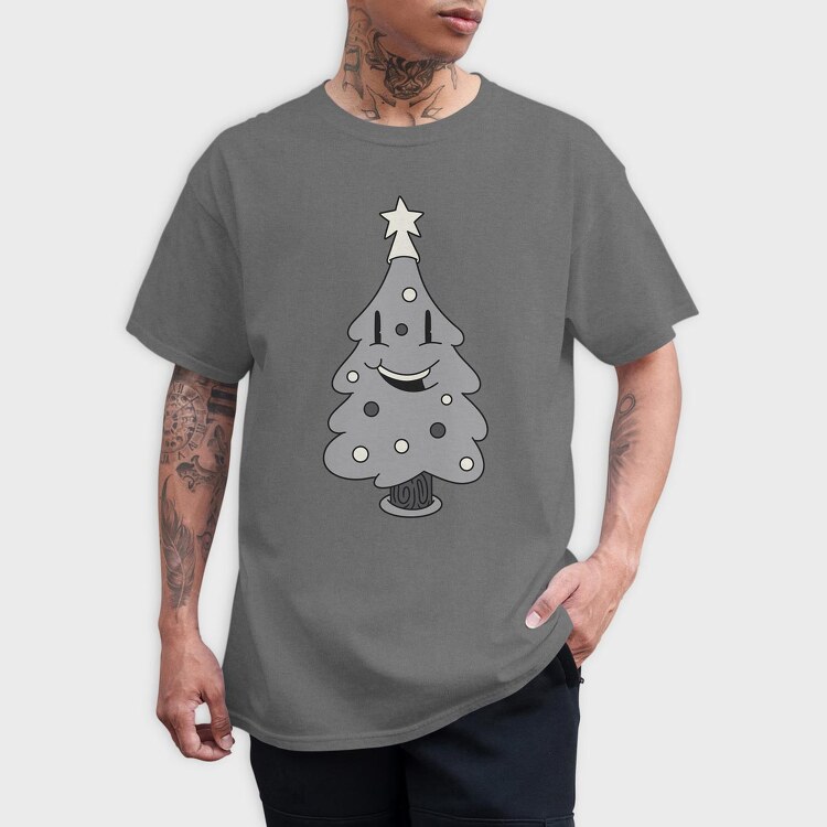 Christmas Tree Retro, Tricou Barbati (Unisex)