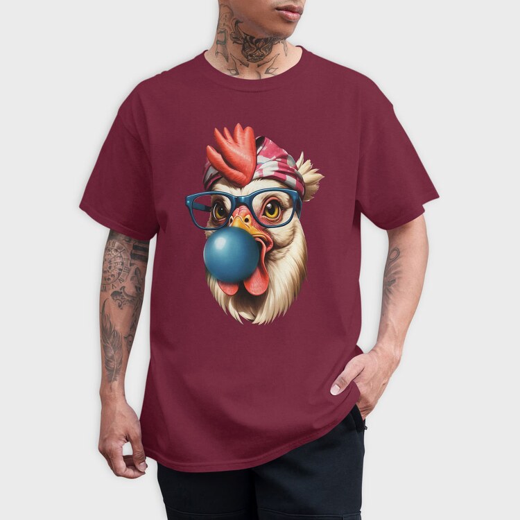 Chicken Bubblegum, Tricou Barbati (Unisex)