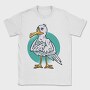 Cartoon Seagull Bird Angry, Tricou Barbati (Unisex)