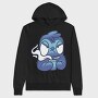 Cartoon Sloth With Coffee Drink, Hanorac Oversize Barbati (Unisex)