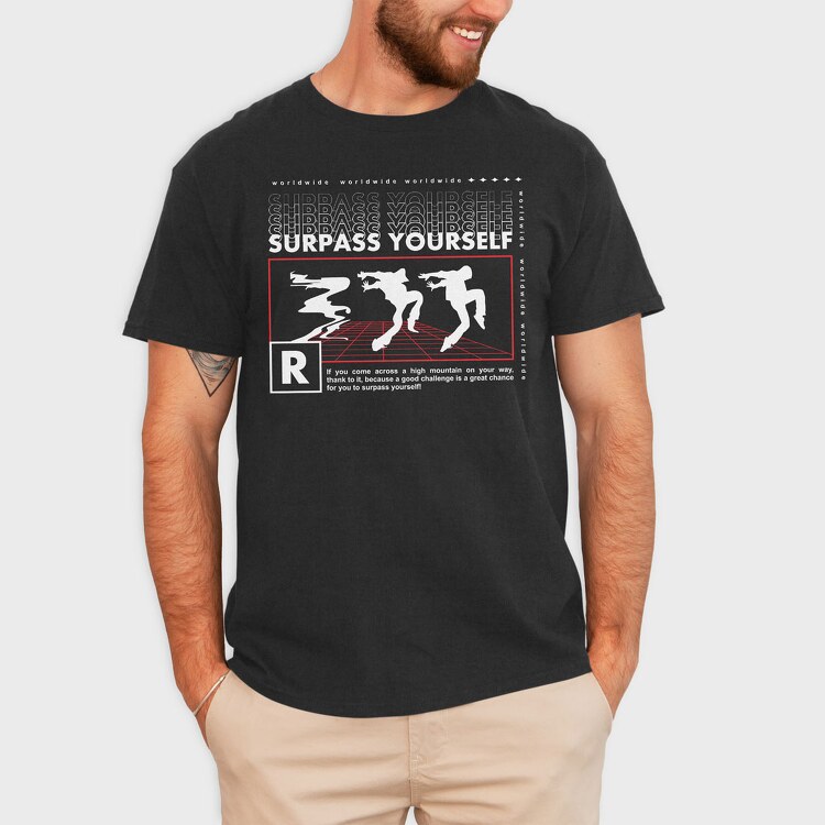 Surpass Yourself 2, Tricou Barbati (Unisex)