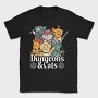 Dungeons And Cats, Tricou Barbati (Unisex)