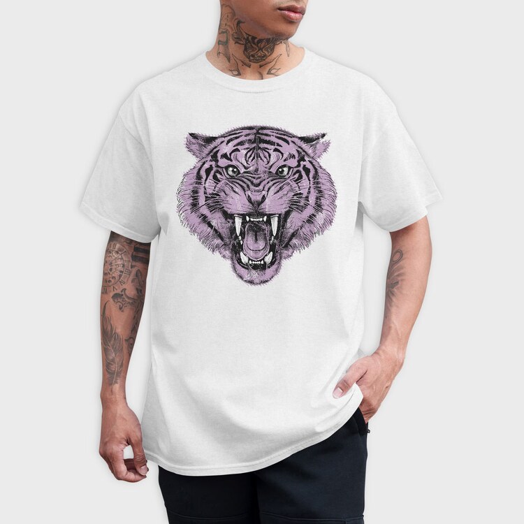 Tiger Roaring, Tricou Barbati (Unisex)