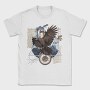 Eagle Bird Flying And Collage Darccollage, Tricou Barbati (Unisex)