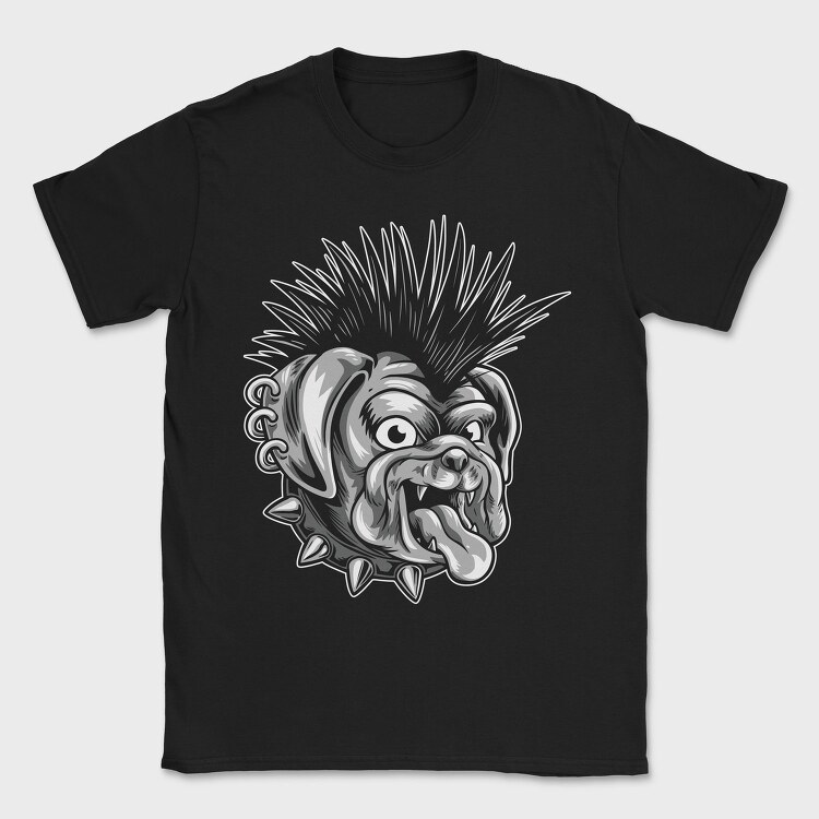 Bulldog Punk, Tricou Barbati (Unisex)