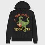 Born To Rock Star, Hanorac Oversize Barbati (Unisex)