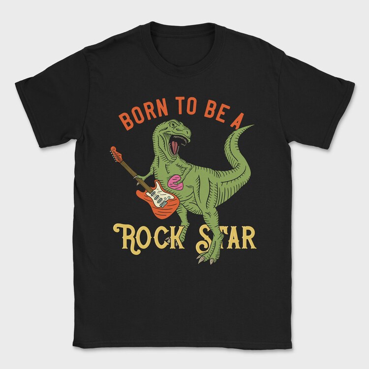 Born To Rock Star, Tricou Barbati (Unisex)