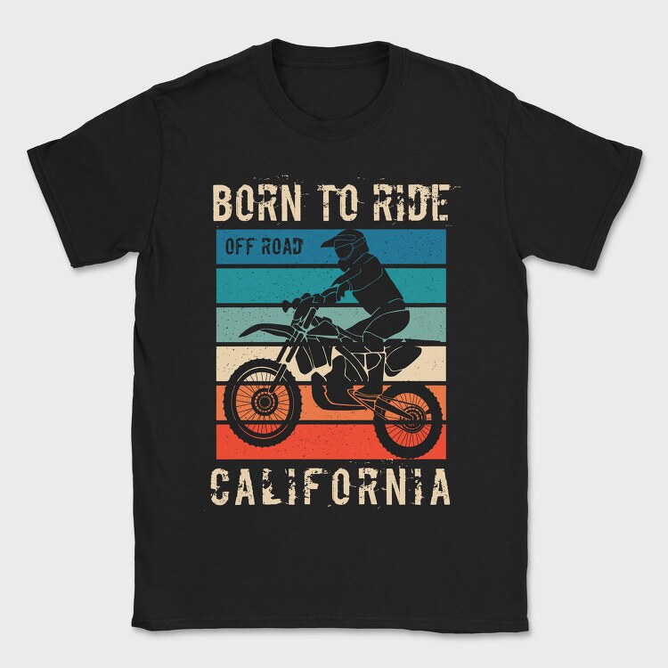 Born To Ride Off Road, Tricou Barbati (Unisex)