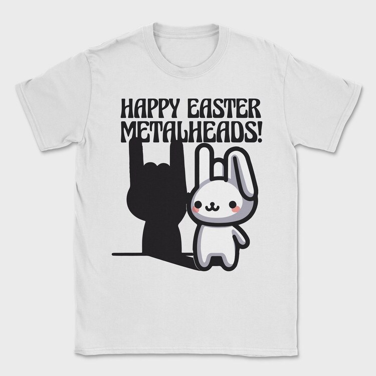 Easter Metalhead Bunny Metal, Tricou Barbati (Unisex)