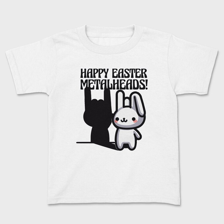 Easter Metalhead Bunny Metal, Tricou Copii