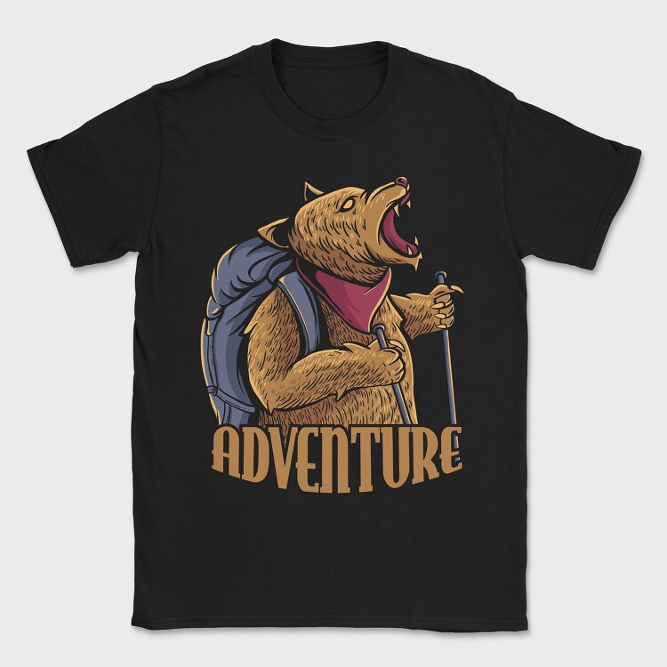 Bear Adventure Hike, Tricou Barbati (Unisex)