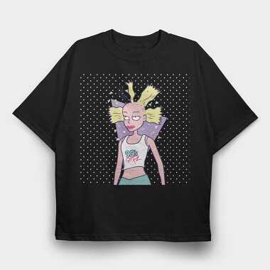 Nineties Girl, Tricou Oversize Barbati (Unisex)