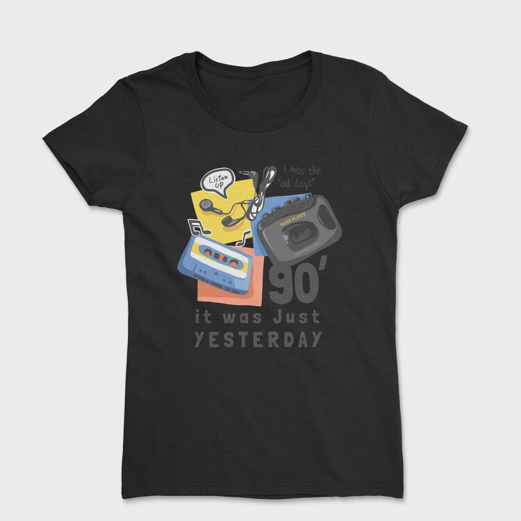 90S Cassette Nostalgia, Tricou Femei