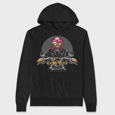 Motorcycle Rider 2, Hanorac Oversize Barbati (Unisex)