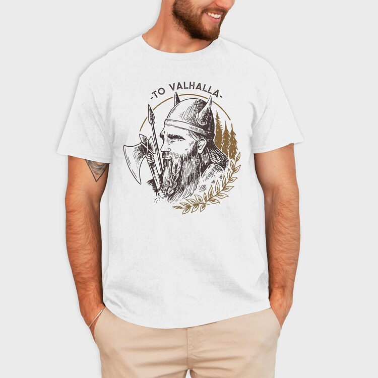To Valhalla Viking, Tricou Barbati (Unisex)