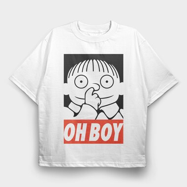 Oh Boy Oh Boy, Tricou Oversize Barbati (Unisex)