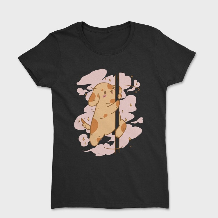 Cartoon Dog Pole Dancing, Tricou Femei