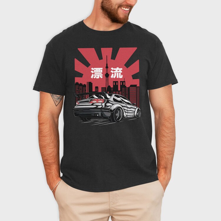 Tokyo Drift Sunset, Tricou Barbati (Unisex)