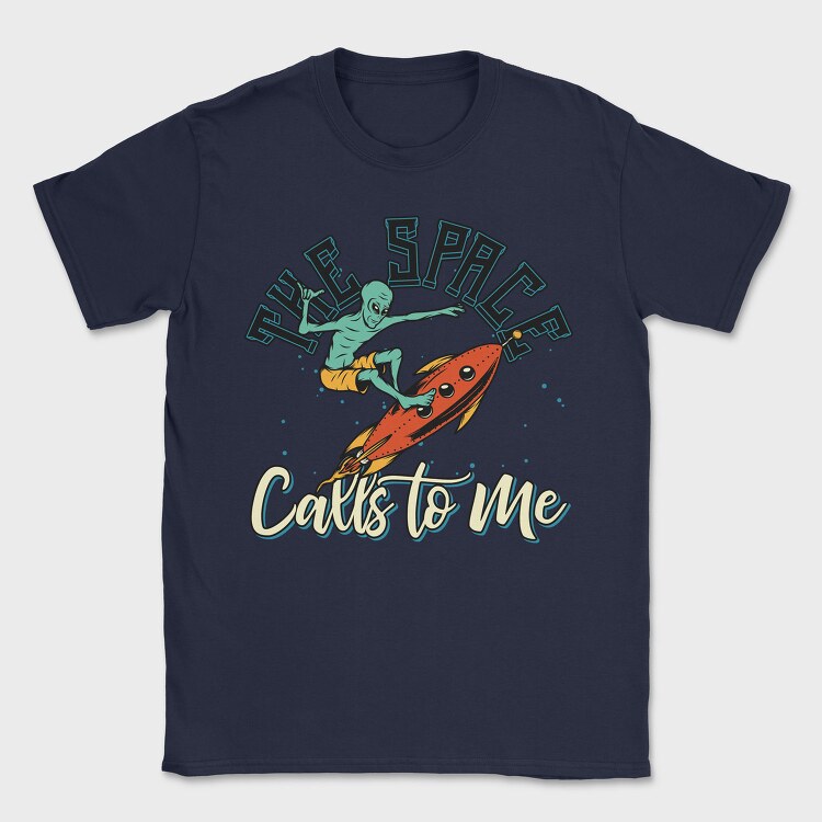 Alien Space Call Me, Tricou Barbati (Unisex)