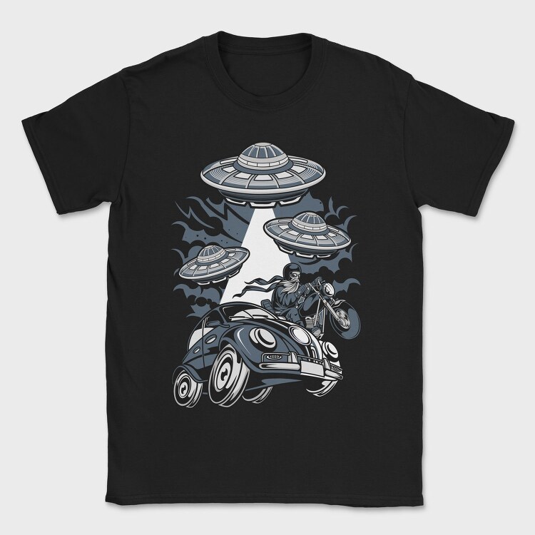 Alien Ride, Tricou Barbati (Unisex)
