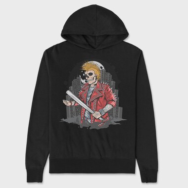 Punk Skull City, Hanorac Oversize Barbati (Unisex)