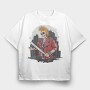 Punk Skull City, Tricou Oversize Barbati (Unisex)