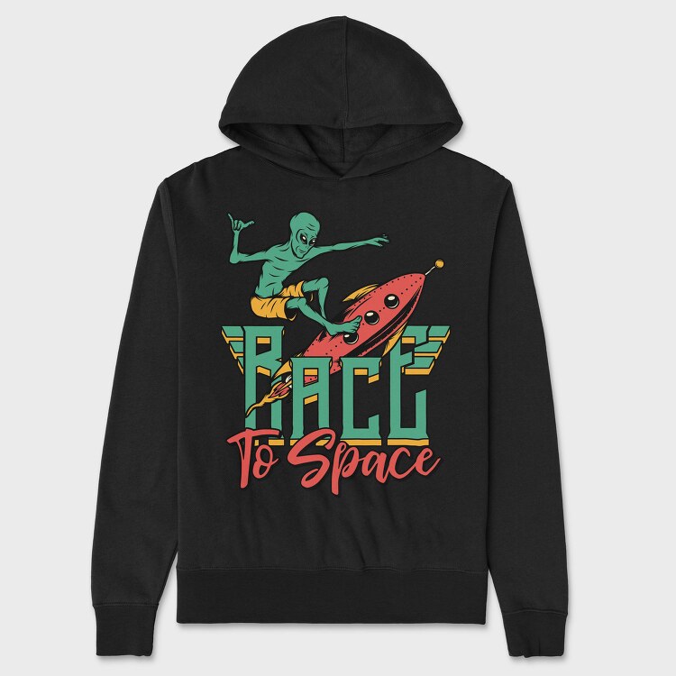 Race To Space, Hanorac Oversize Barbati (Unisex)