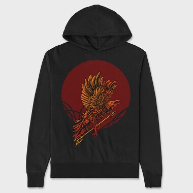 Raven Arrow Strike, Hanorac Oversize Barbati (Unisex)