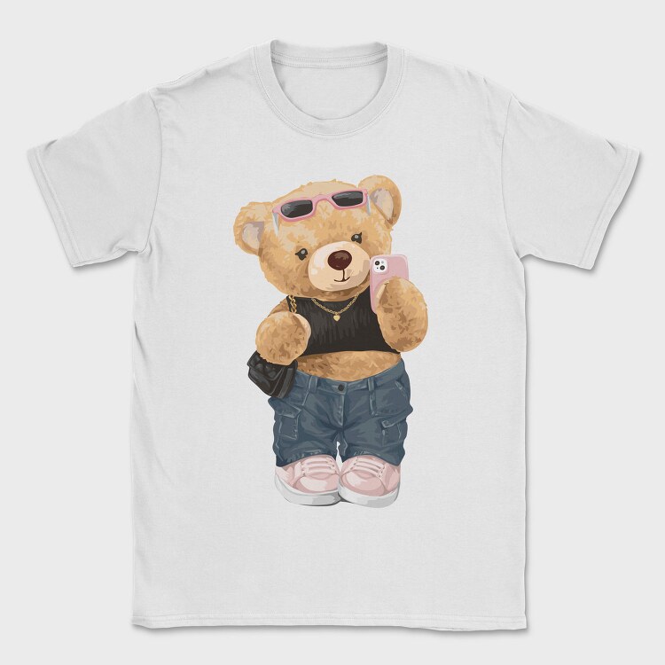 Teddy Selfie Style, Tricou Barbati (Unisex)