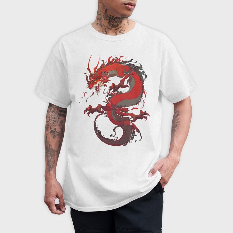 Chinese Dragon, Tricou Barbati (Unisex)