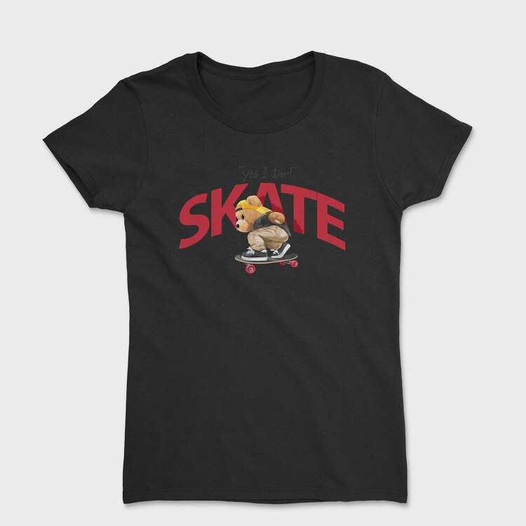 Skateboarding Teddy 2, Tricou Femei