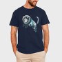 Astronaut Husky, Tricou Barbati (Unisex)