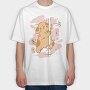 Cartoon Dog Pole Dancing, Tricou Oversize Barbati (Unisex)