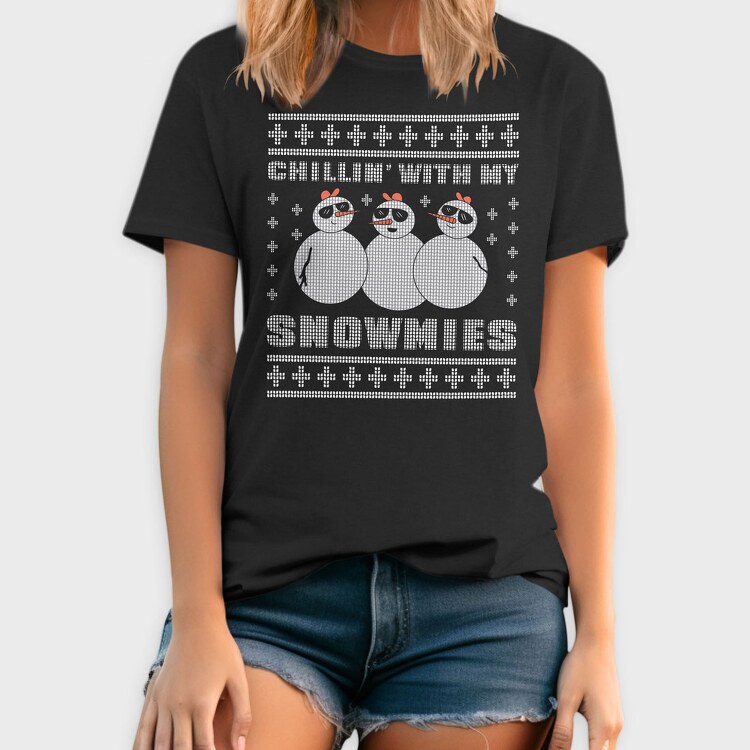 Chillin With My Snowmies, Tricou Barbati (Unisex)